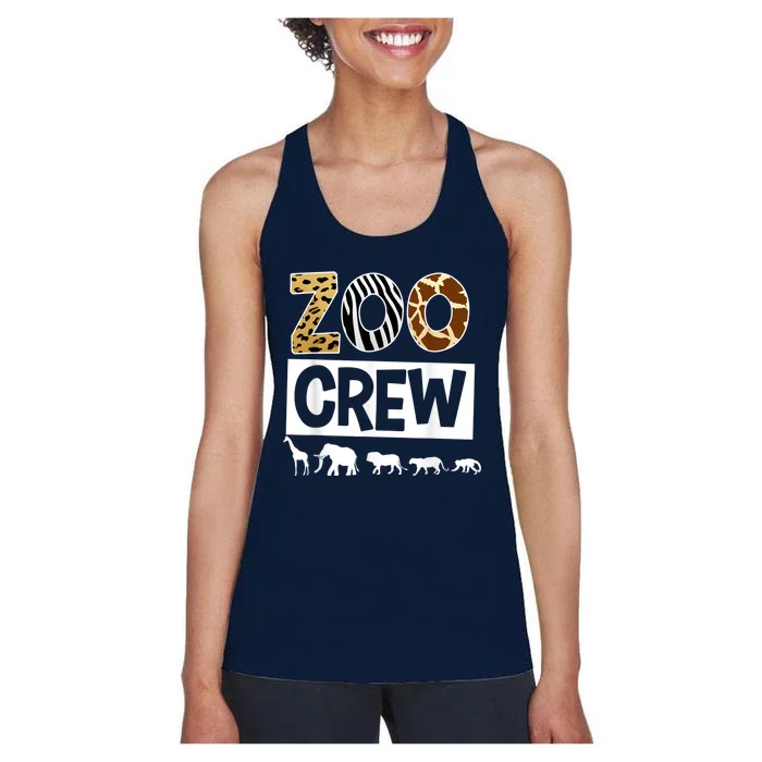 Zoo Crew Zookeeper Safari Wildlife Animal Lover Costume Women's Racerback Tank