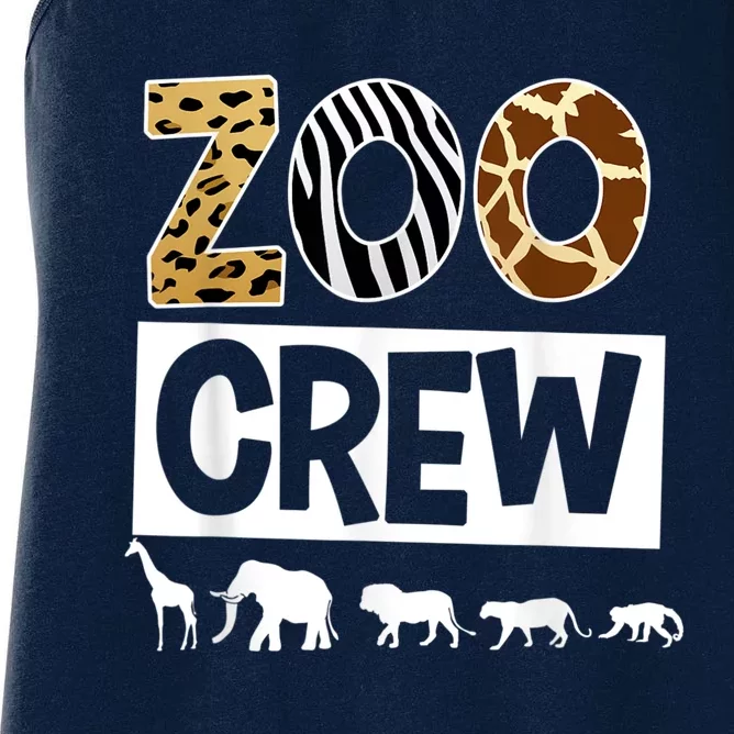 Zoo Crew Zookeeper Safari Wildlife Animal Lover Costume Women's Racerback Tank