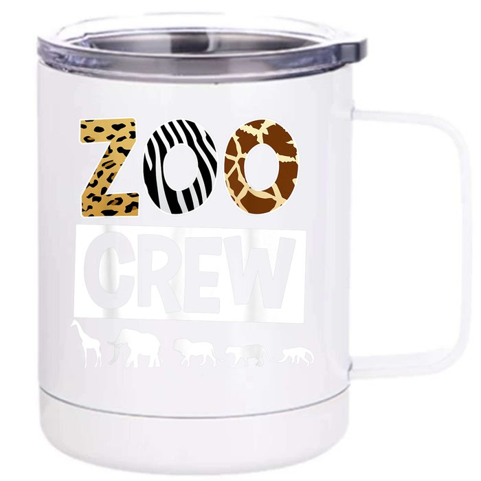 Zoo Crew Zookeeper Safari Wildlife Animal Lover Costume Front & Back 12oz Stainless Steel Tumbler Cup