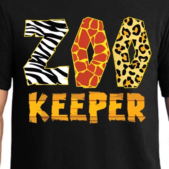 Zookeeper Costume Zebra Wild Print African Animal Keeper Pajama Set