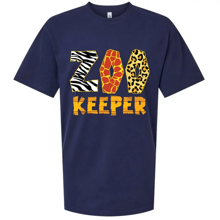 Zookeeper Costume Zebra Wild Print African Animal Keeper Sueded Cloud Jersey T-Shirt