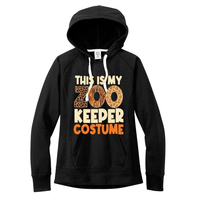 Zookeeper Costume Zoogoer Zoo Garden Animal Lover Keeper Women's Fleece Hoodie