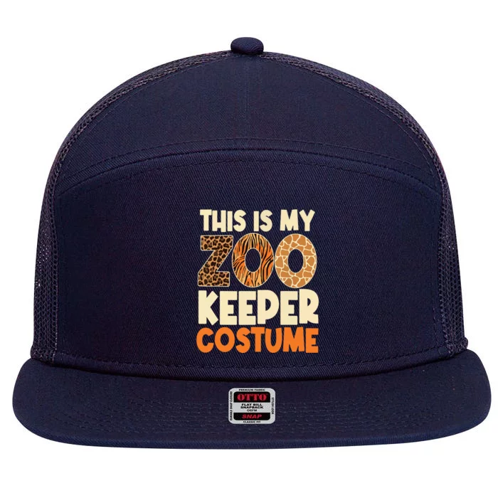 Zookeeper Costume Zoogoer Zoo Garden Animal Lover Keeper 7 Panel Mesh Trucker Snapback Hat