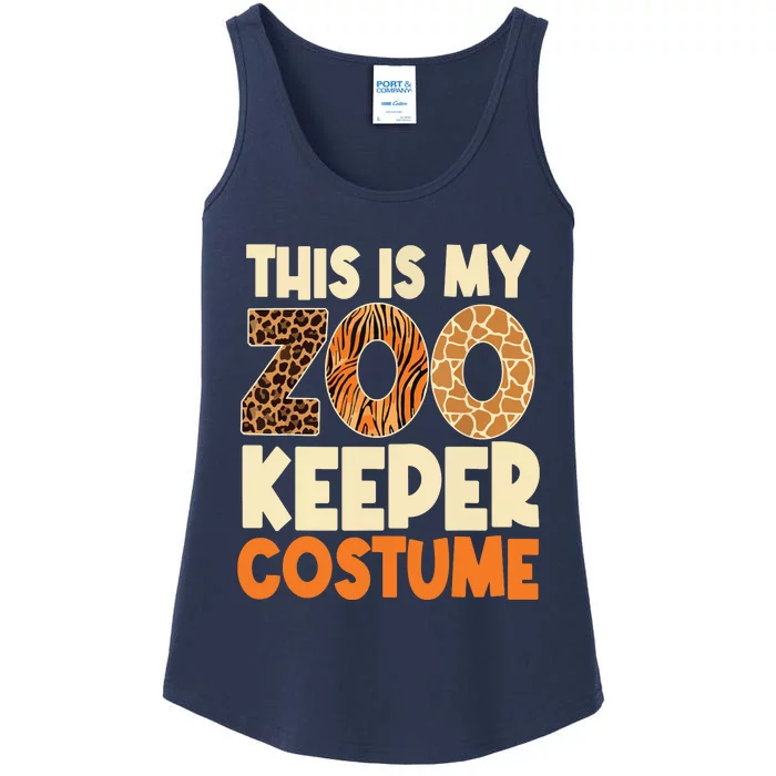 Zookeeper Costume Zoogoer Zoo Garden Animal Lover Keeper Ladies Essential Tank