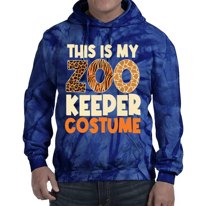 Zookeeper Costume Zoogoer Zoo Garden Animal Lover Keeper Tie Dye Hoodie