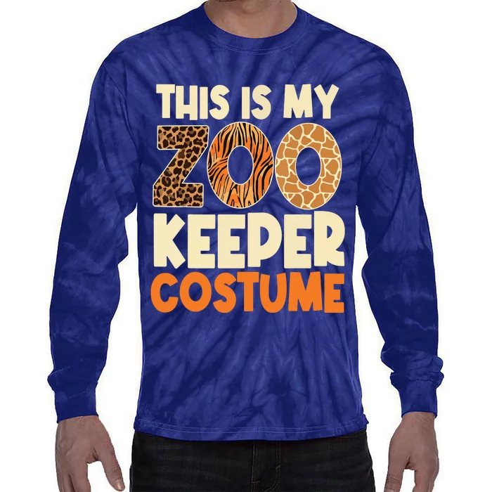 Zookeeper Costume Zoogoer Zoo Garden Animal Lover Keeper Tie-Dye Long Sleeve Shirt