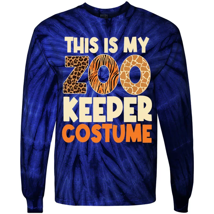 Zookeeper Costume Zoogoer Zoo Garden Animal Lover Keeper Tie-Dye Long Sleeve Shirt