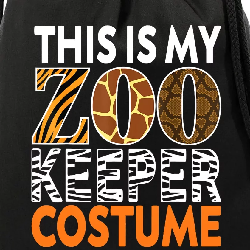 Zookeeper Costume Zoogoer Zoo Garden Animal Lover Keeper Drawstring Bag