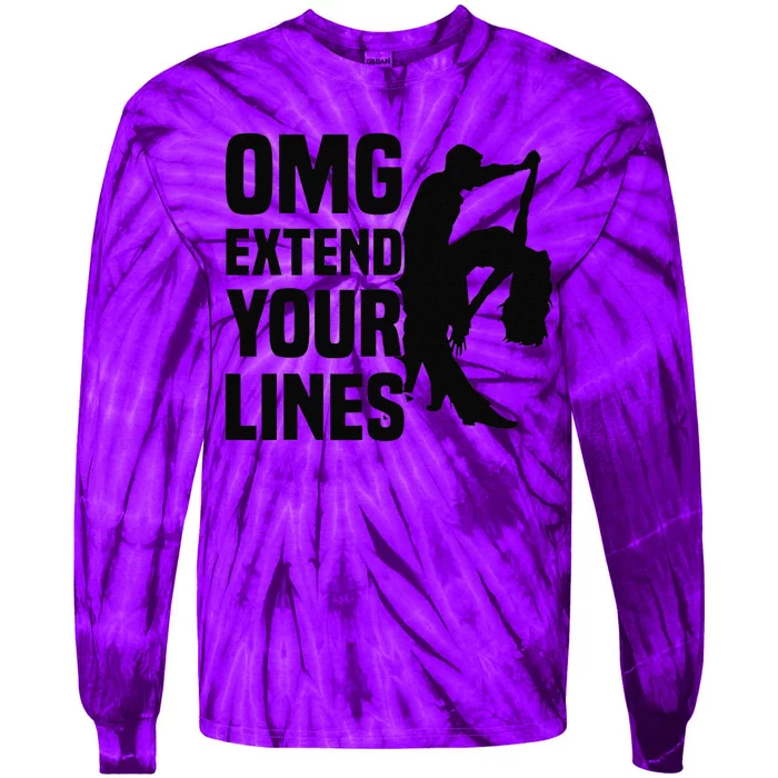 Zouk Dancer Omg Extend Your Lines Zouk Dancing Tie-Dye Long Sleeve Shirt