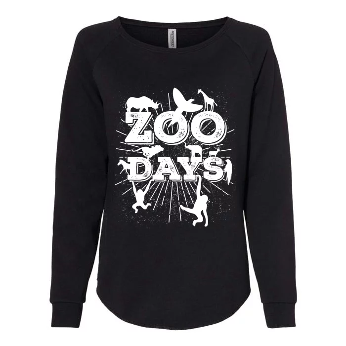 Zoo Days Wildlife Safari Animal Lover Gift Funny Gift Womens California Wash Sweatshirt