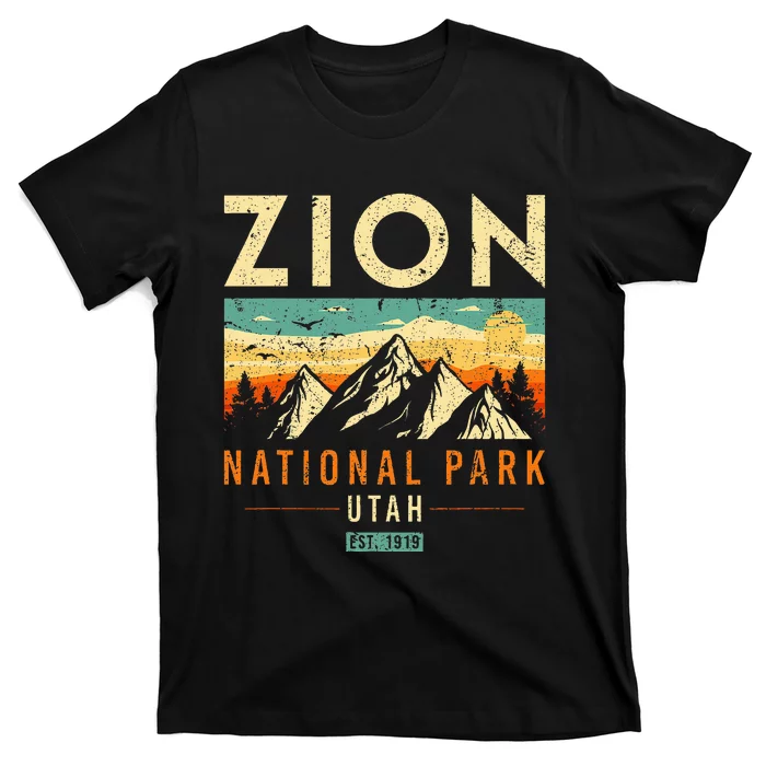 Zion Est 1919 Utah Vintage Retro National Park T-Shirt