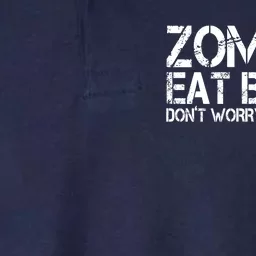 Zombies Eat Brains Dont Worry Youre Safe Funny Softstyle Adult Sport Polo