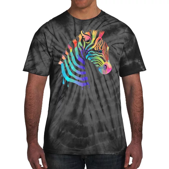 Zebra Neon Tie-Dye T-Shirt