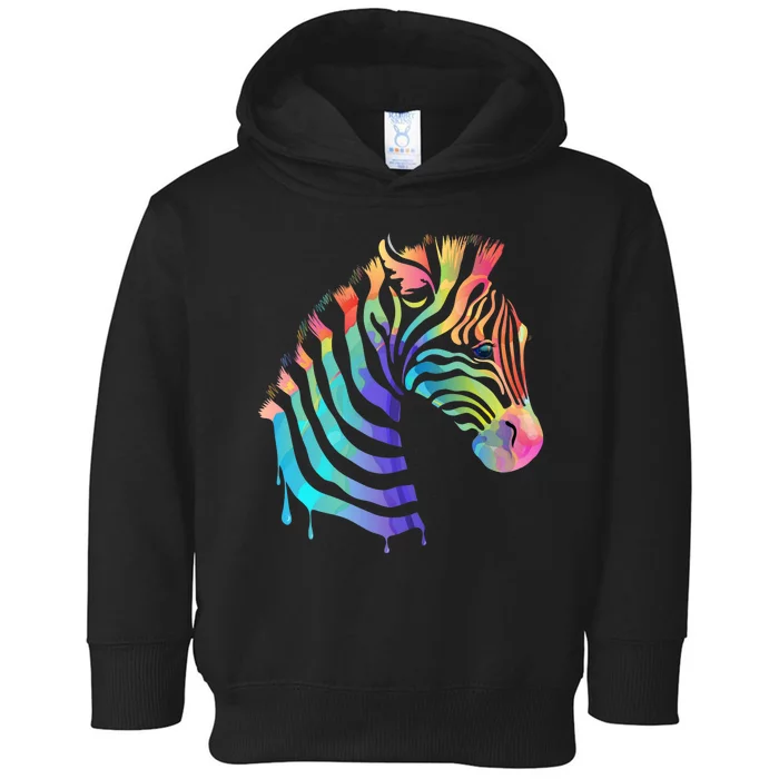 Zebra Neon Toddler Hoodie