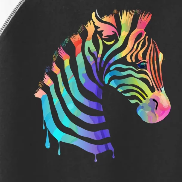 Zebra Neon Toddler Fine Jersey T-Shirt