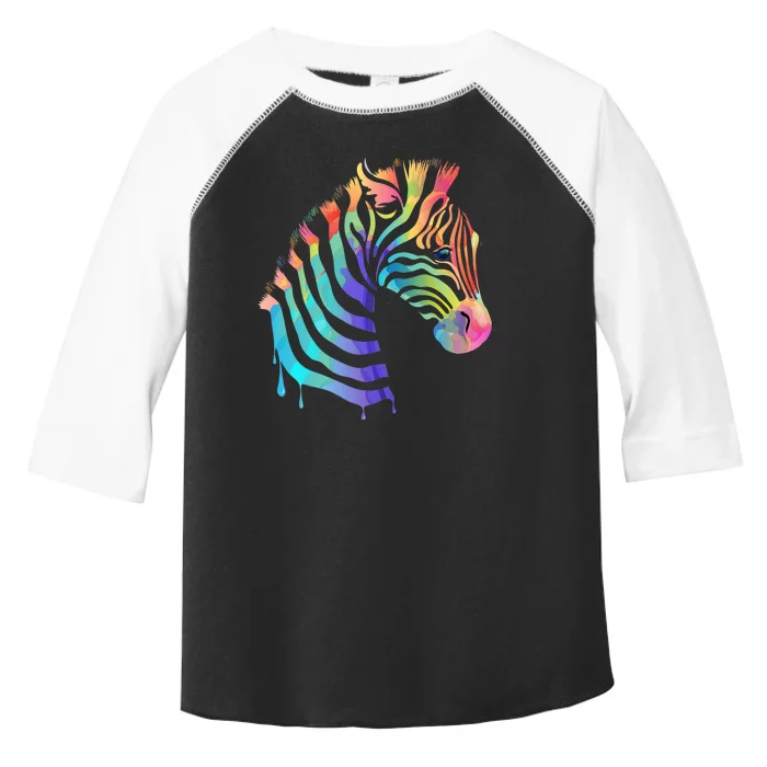 Zebra Neon Toddler Fine Jersey T-Shirt