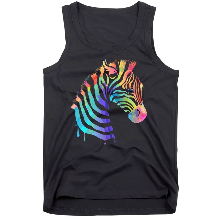 Zebra Neon Tank Top