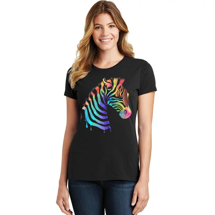 Zebra Neon Women's T-Shirt