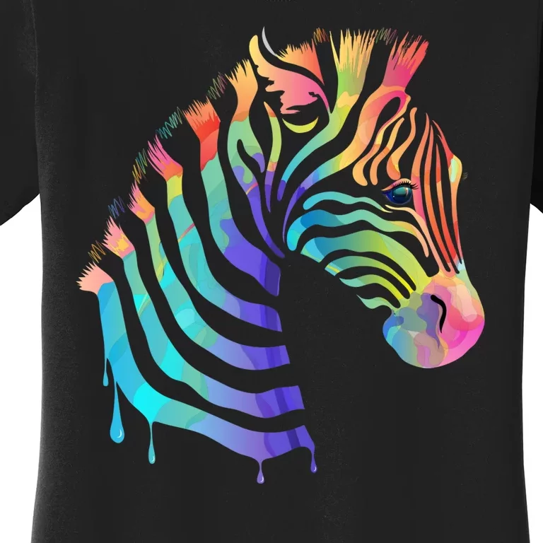 Zebra Neon Women's T-Shirt