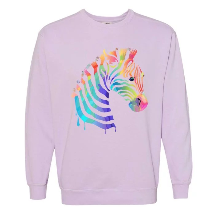 Zebra Neon Garment-Dyed Sweatshirt