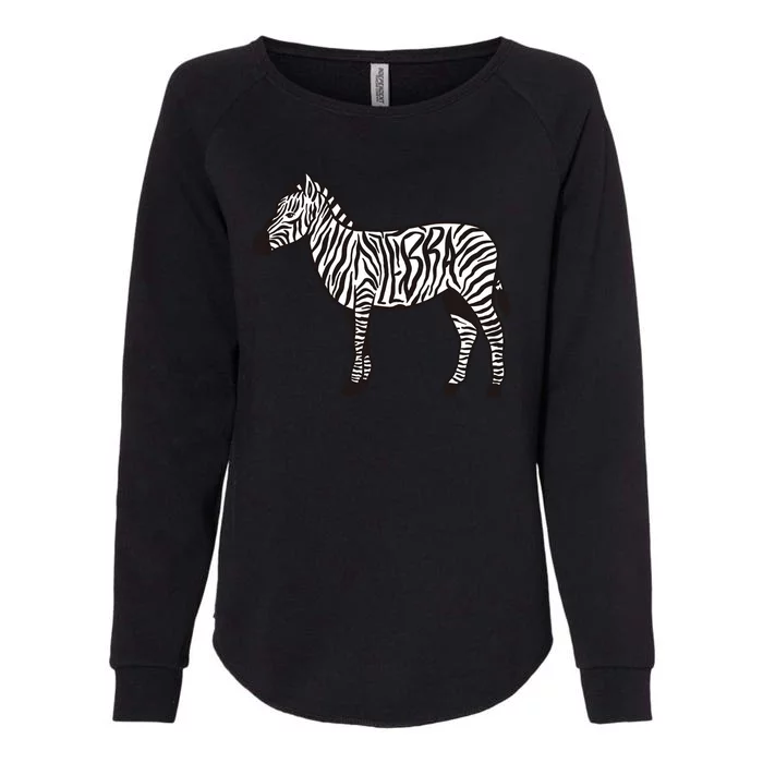 Zebra Stripes Animal Womens California Wash Sweatshirt