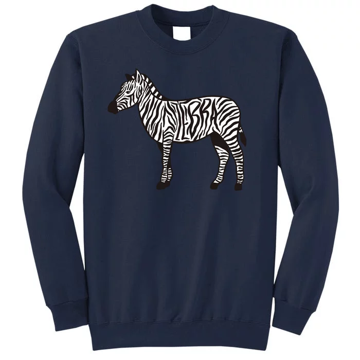 Zebra Stripes Animal Tall Sweatshirt