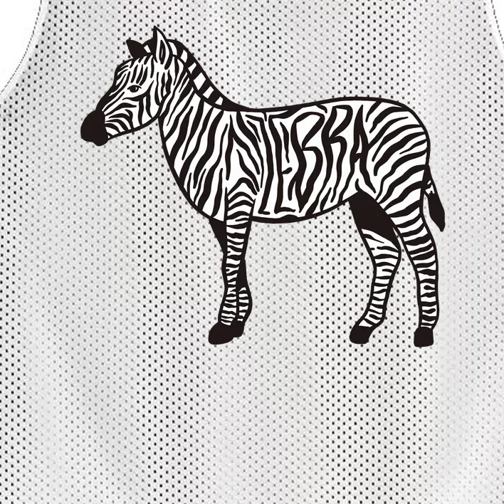 Zebra Stripes Animal Mesh Reversible Basketball Jersey Tank