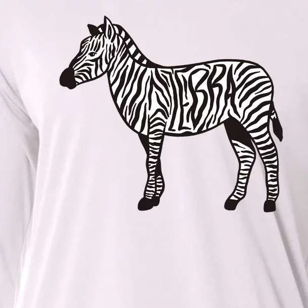 Zebra Stripes Animal Cooling Performance Long Sleeve Crew