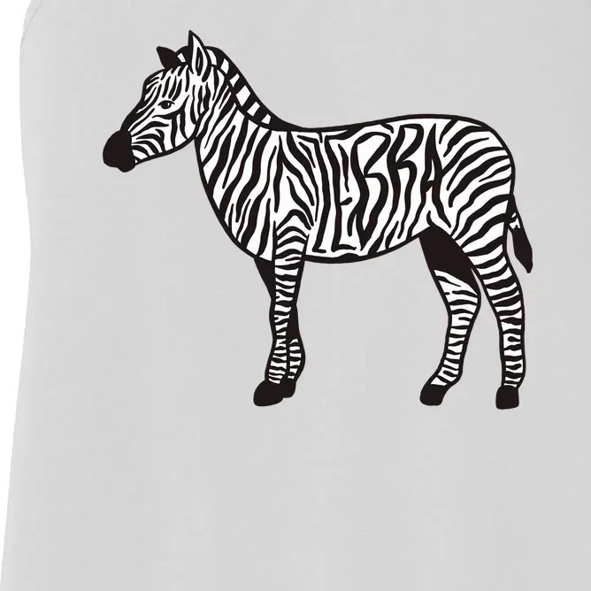 Zebra Stripes Animal Women's Racerback Tank