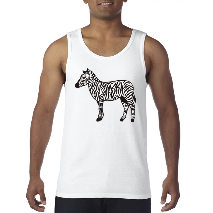 Zebra Stripes Animal Tank Top