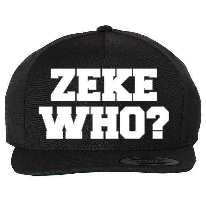 Zeke Who? Wool Snapback Cap