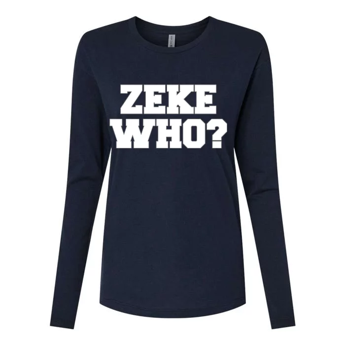 Zeke Who? Womens Cotton Relaxed Long Sleeve T-Shirt