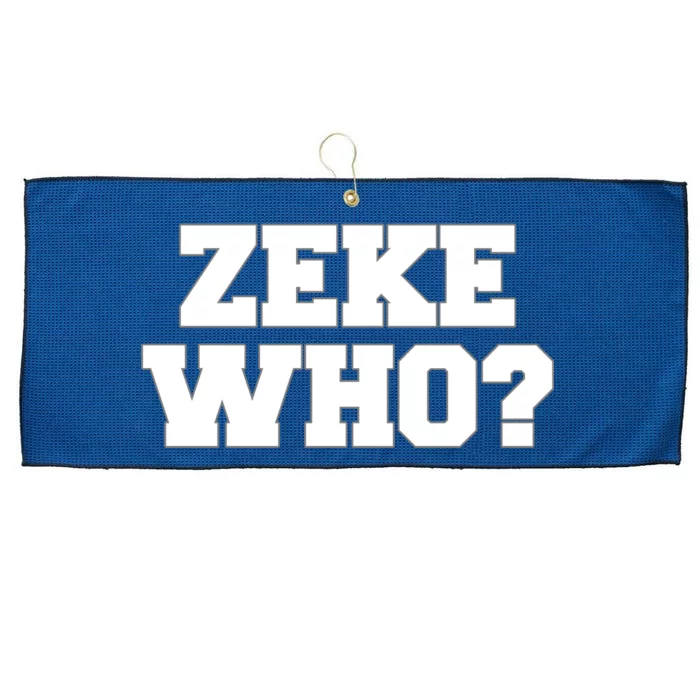 Zeke Who? Large Microfiber Waffle Golf Towel