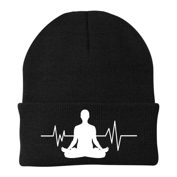 Zen Heartbeat Pulse Knit Cap Winter Beanie