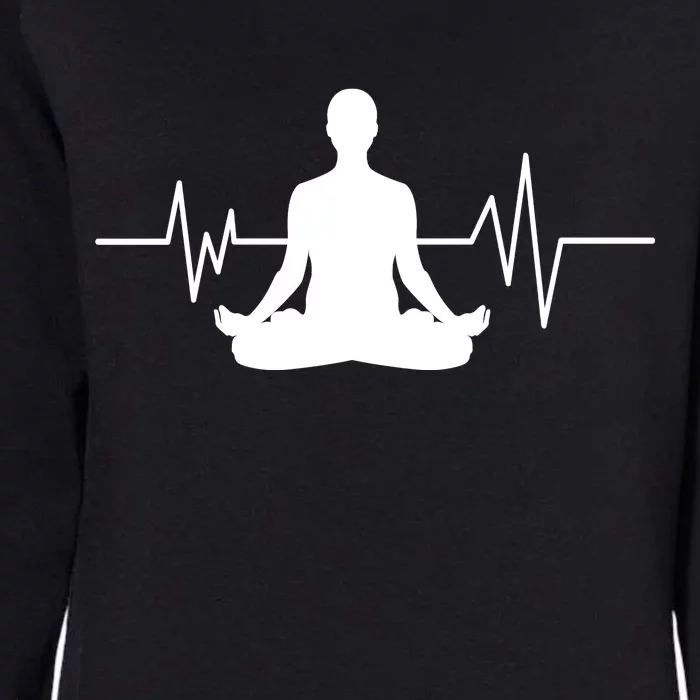 Zen Heartbeat Pulse Womens California Wash Sweatshirt