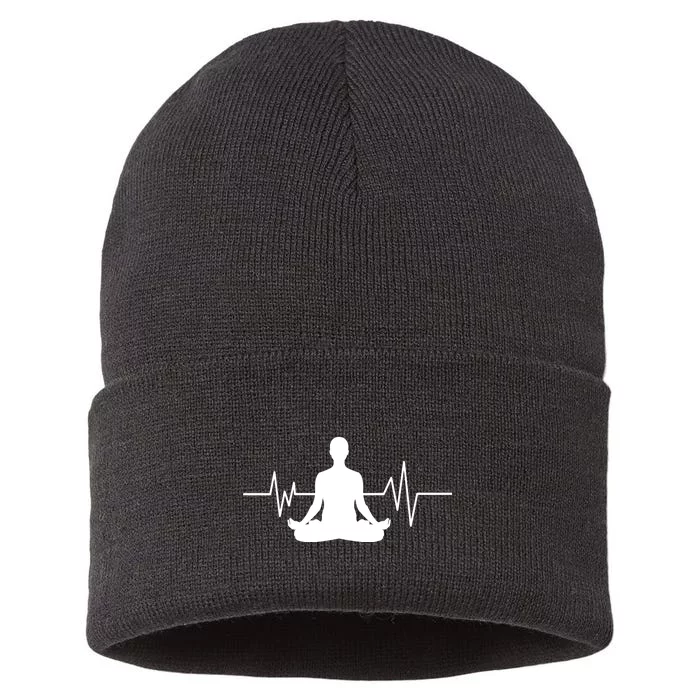 Zen Heartbeat Pulse Sustainable Knit Beanie