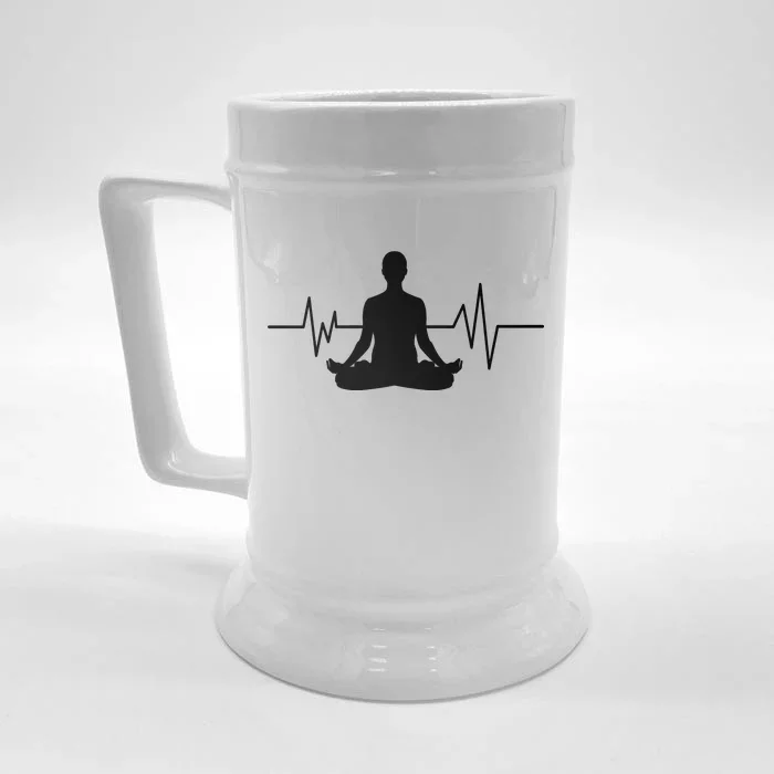 Zen Heartbeat Pulse Front & Back Beer Stein