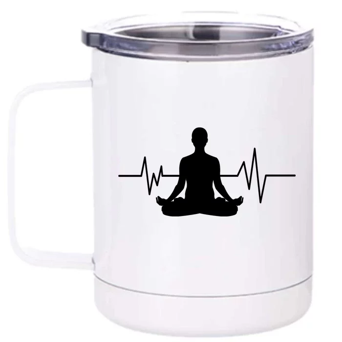 Zen Heartbeat Pulse Front & Back 12oz Stainless Steel Tumbler Cup