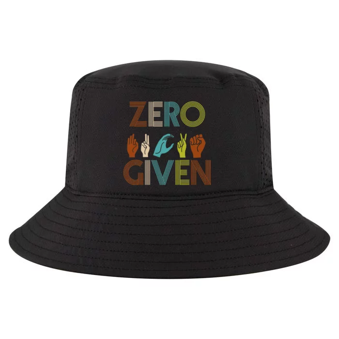 Zero Given Sign Language Cool Comfort Performance Bucket Hat