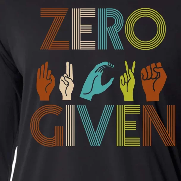 Zero Given Sign Language Cooling Performance Long Sleeve Crew