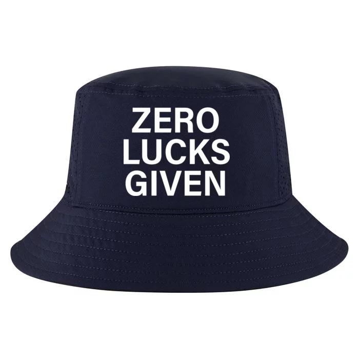 Zero Lucks Given Cool Comfort Performance Bucket Hat