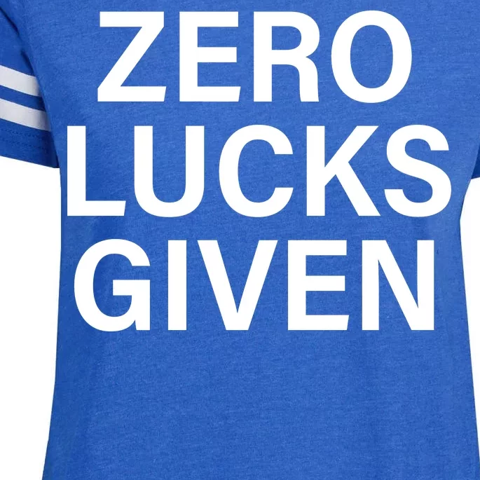 Zero Lucks Given Enza Ladies Jersey Football T-Shirt