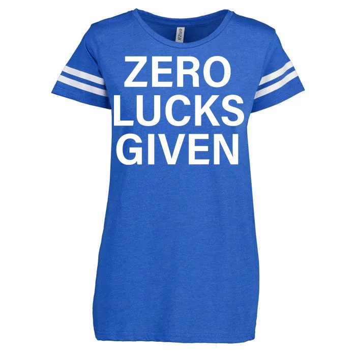 Zero Lucks Given Enza Ladies Jersey Football T-Shirt