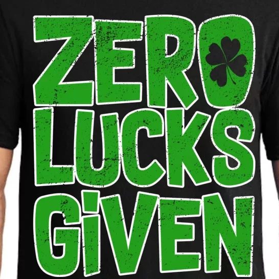 Zero Lucks Given St. Patrick's Day Pajama Set