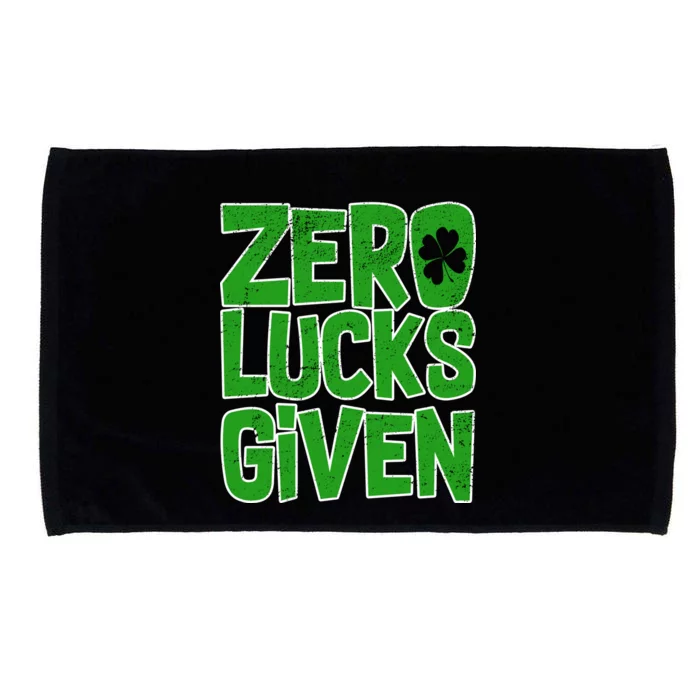 Zero Lucks Given St. Patrick's Day Microfiber Hand Towel