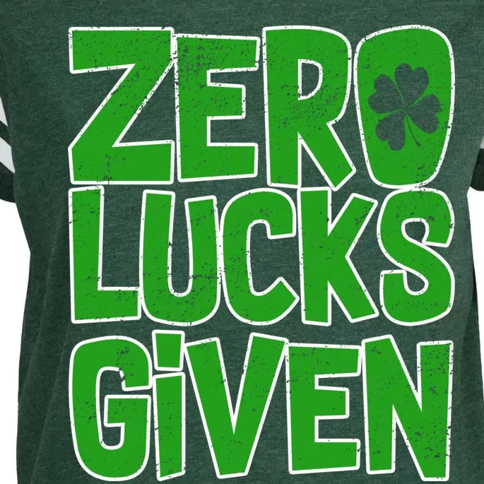 Zero Lucks Given St. Patrick's Day Enza Ladies Jersey Football T-Shirt