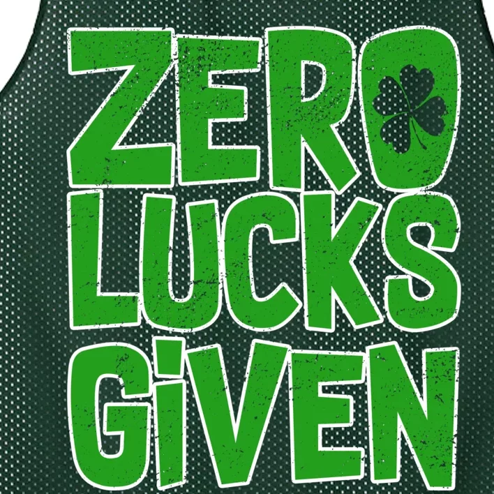 Zero Lucks Given St. Patrick's Day Mesh Reversible Basketball Jersey Tank