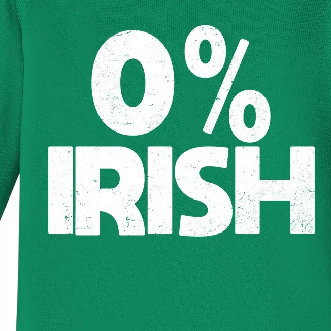 Zero Percent Irish Baby Long Sleeve Bodysuit