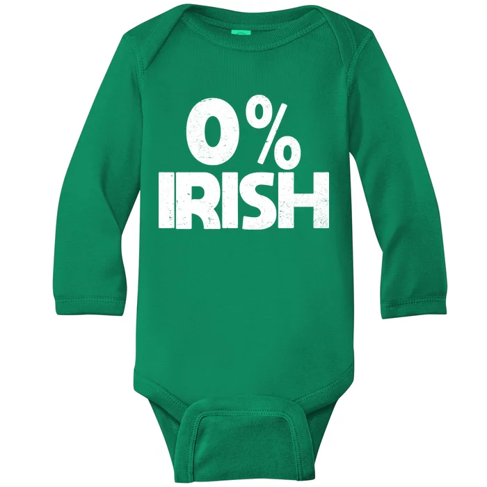 Zero Percent Irish Baby Long Sleeve Bodysuit