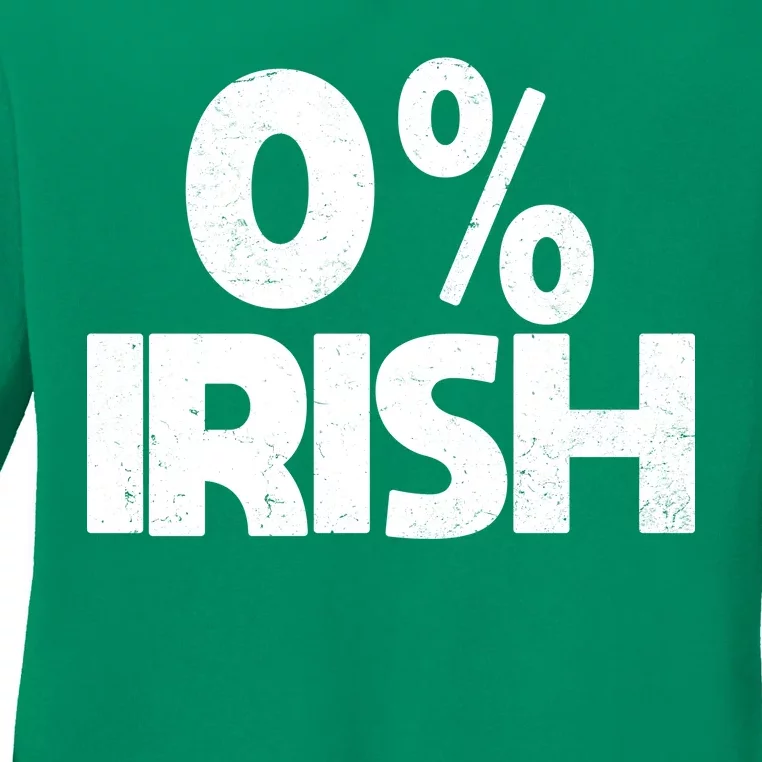 Zero Percent Irish Ladies Long Sleeve Shirt